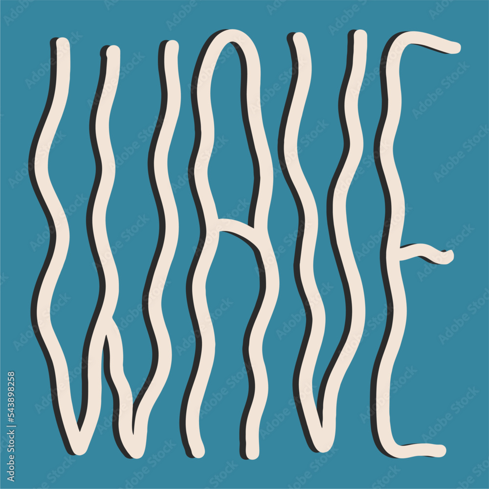 Wavy summer design. Retro wave vector design.Hippie poster. Wavy summer design. Retro wave vector design.Hippie poster.
