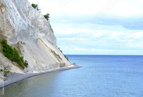 A beautiful view of Mons Klint, the highest cliff in Denmark, limestone photo