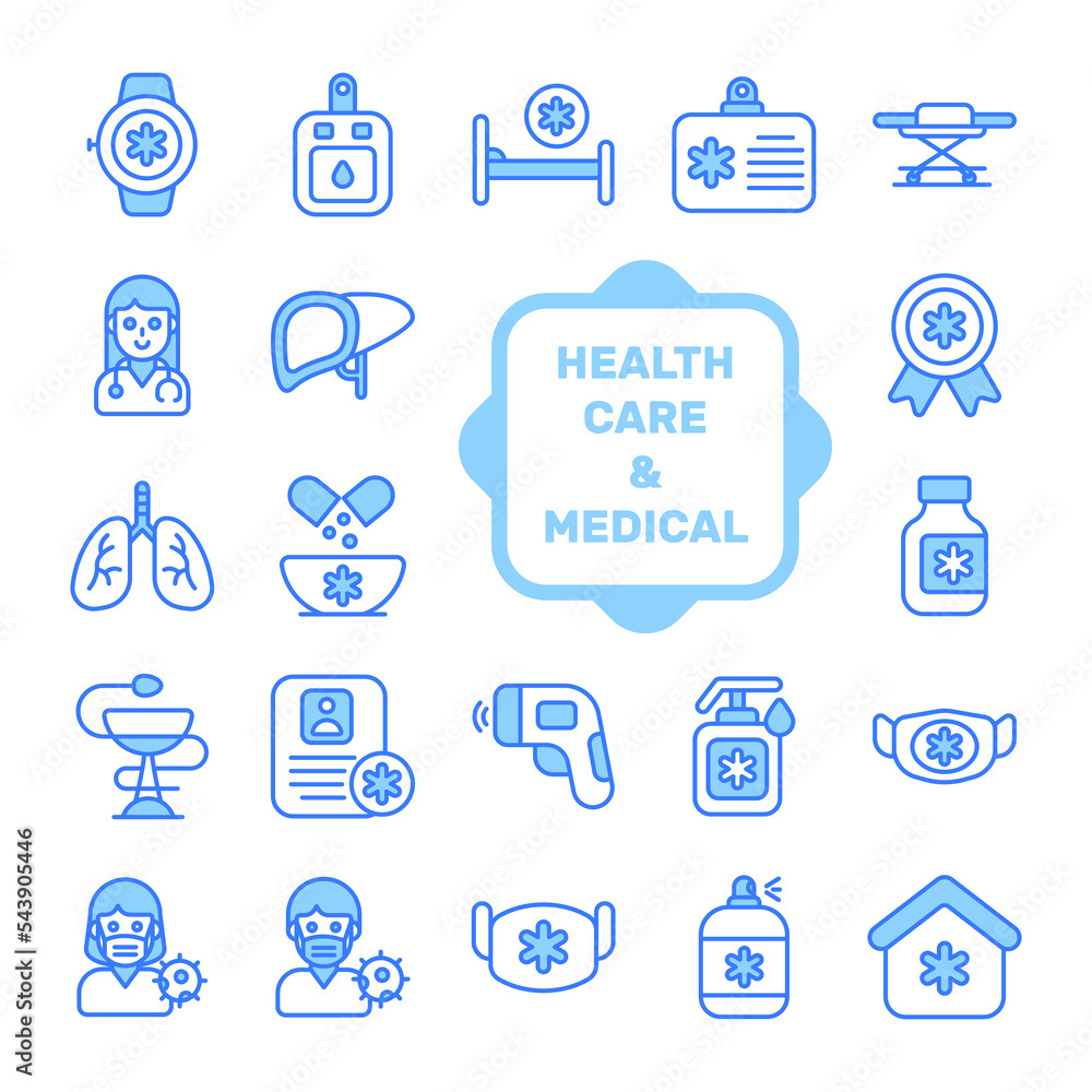 Set of Medical and Healthcare, vector icons. Premium quality symbols. medicine and health elements for mobile concepts and web apps. Set of Medical and Healthcare, vector icons. Premium quality symbols. medicine and health elements for mobile concepts and web apps.