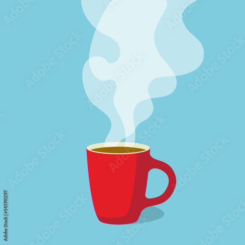 vector hot coffee cup