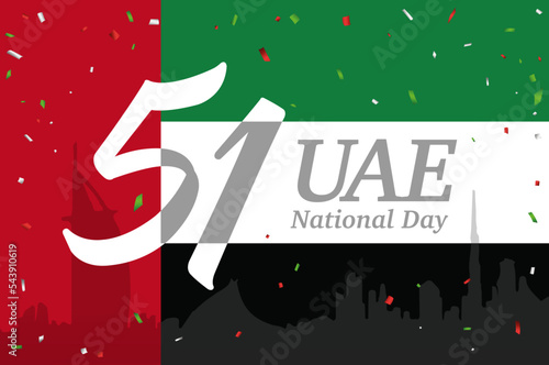 51 UAE National Day, UAE Flag, UAE National Day