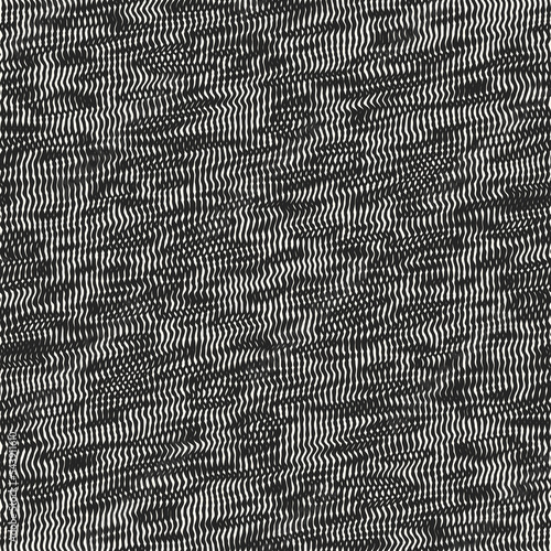 Monochrome Glitch Stroke Textured Pattern