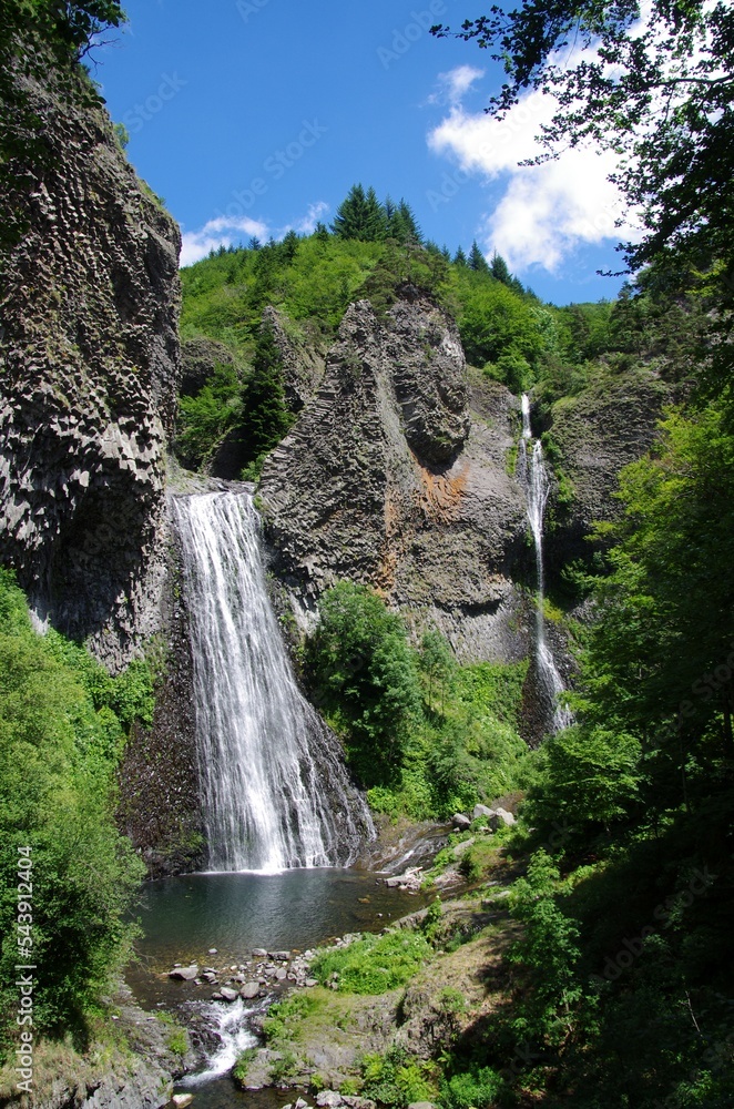 Ray Pic cascade in Ardeche iin France, Europe Ray Pic cascade in Ardeche iin France, Europe