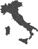 Vector map of Italy with provinces
