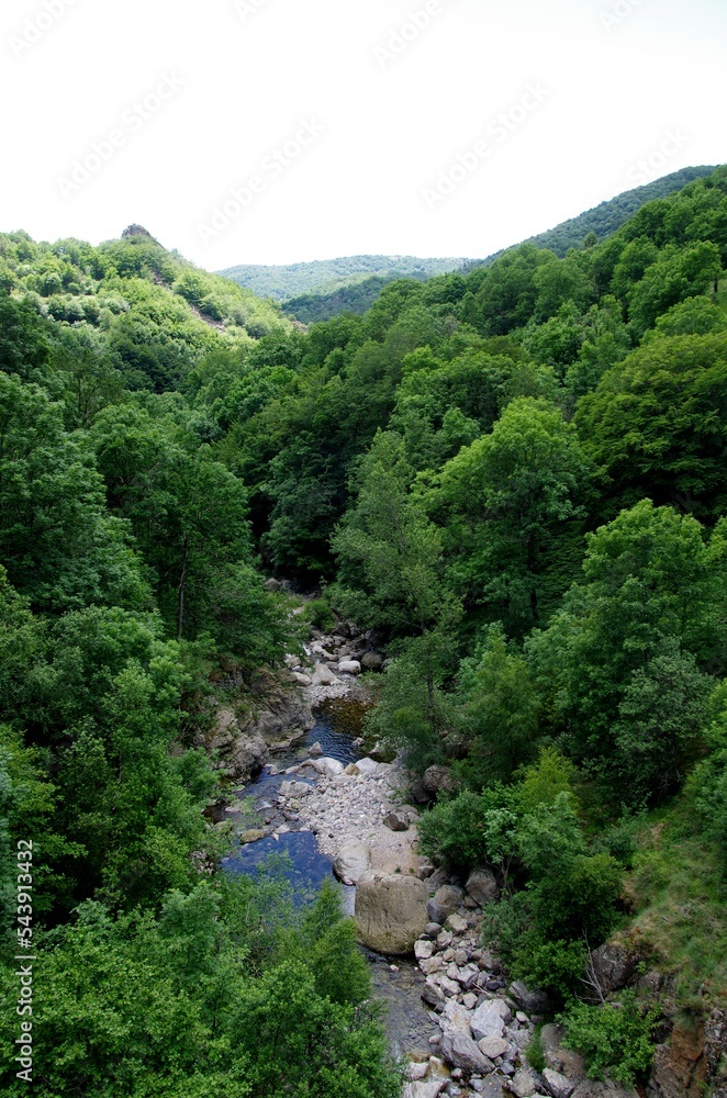 River in Ardeche in France, Europe River in Ardeche in France, Europe