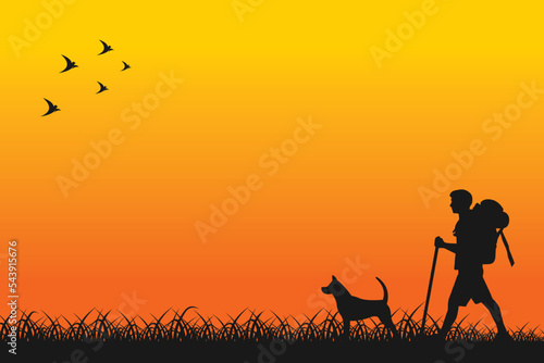 climber background vector, climber illustration