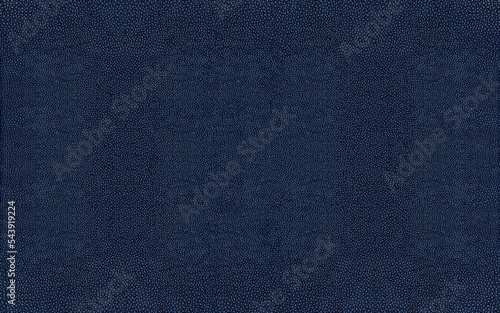 Obraz na plátně Navy blue shagreen stingray skin texture seamless