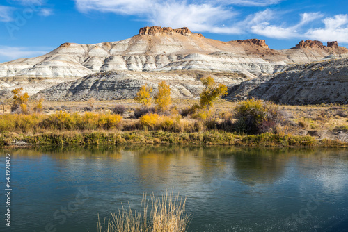 Autumn landscape in Green River, Wyoming