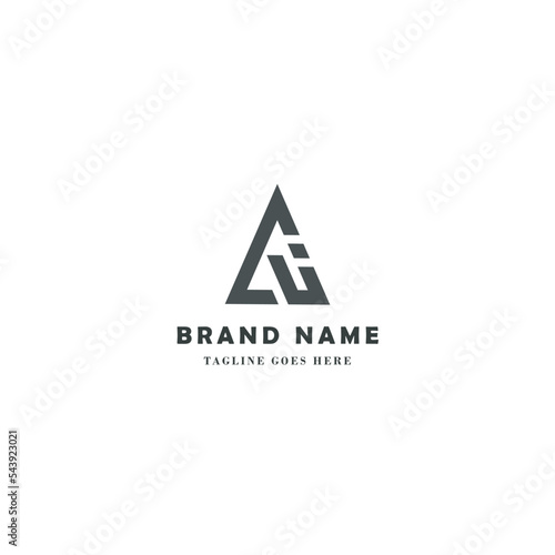 AJ atau J letters logo, monogram design