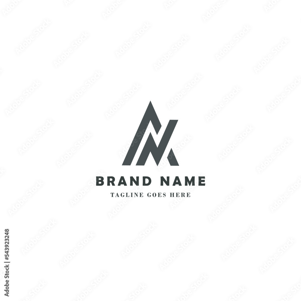 AN letter logo creative design with vector graphic AN letter logo creative design with vector graphic