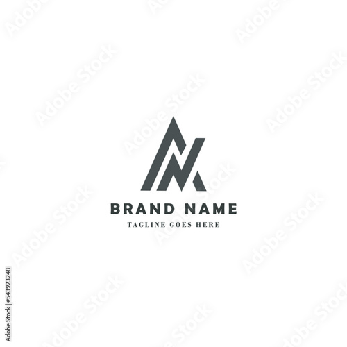 AN letter logo creative design with vector graphic