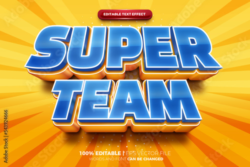 Super Team Future 3D Text Effect Style
