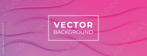 Pink Purple Waves Lines Vector Background