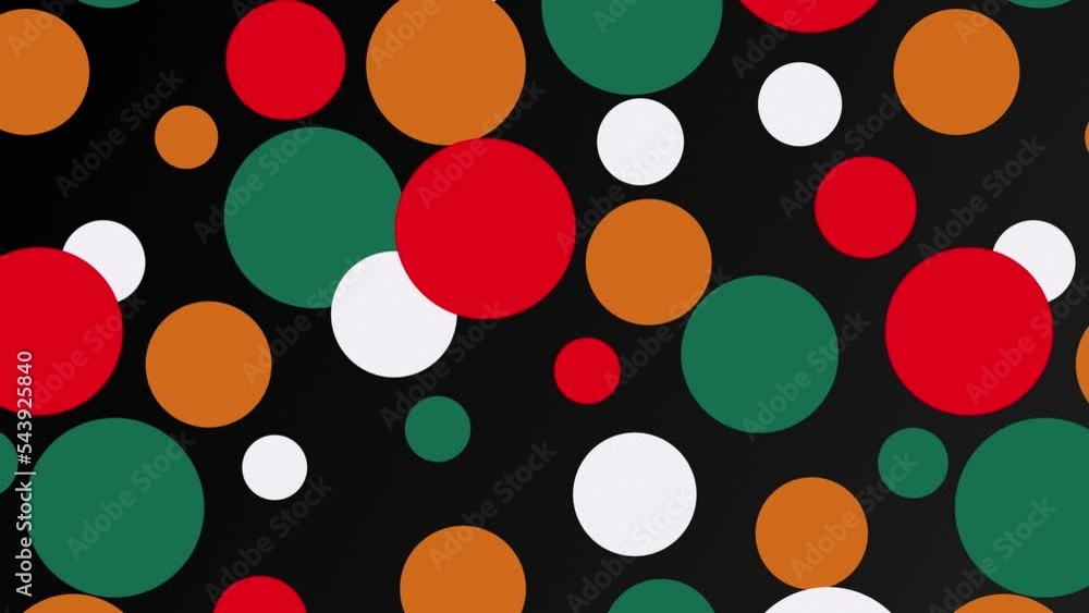 Animated abstract circles in red and green. Christmas background.
Animated abstract circles in red and green. Christmas background.