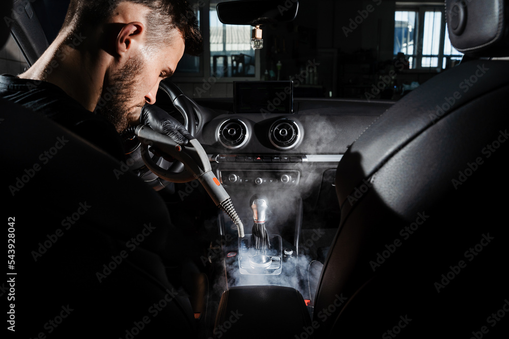 Steam Cleaning Gearbox Dashboard Car Vaping Steam Cleaning