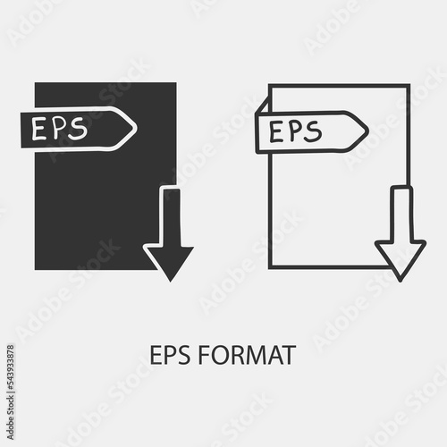 EPS_Fomart vector icon illustration sihn photo