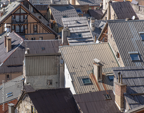 Old Town view in Vauban Citadel in Upper Town of Briancon, France