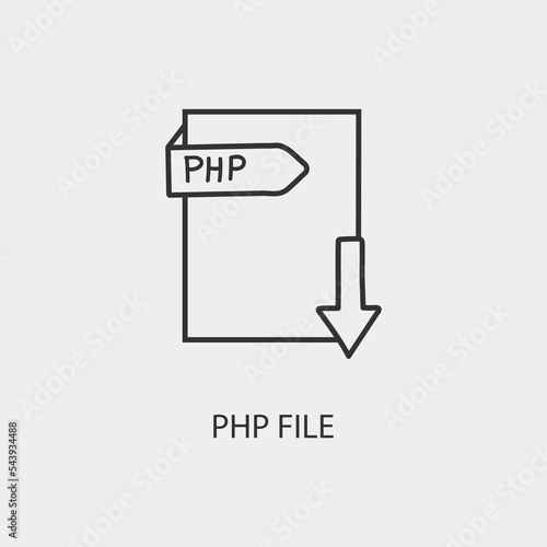 PHP_Fomart vector icon illustration sihn photo