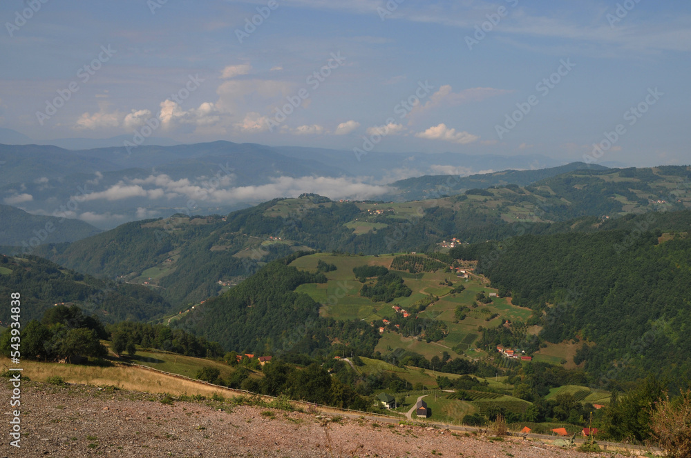 Fototapeta premium landscape with mountains