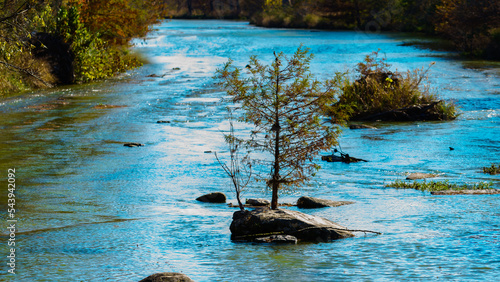 Guadalupe River Trail in Kerrville, Texas during Fall
