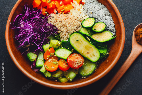 Buddha Bowl Salad with Vegetables