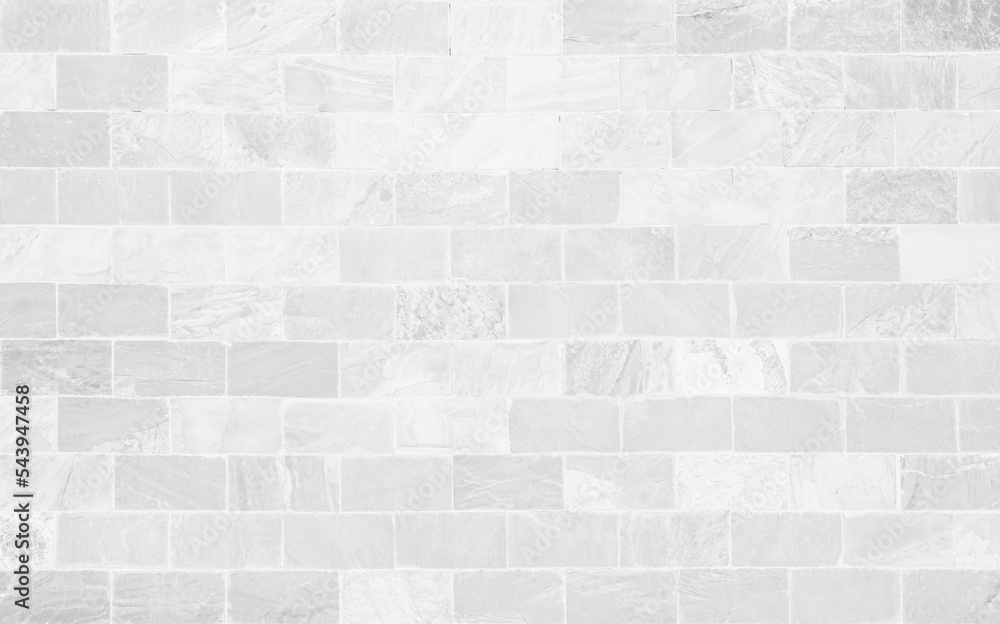 White grunge brick wall texture background for stone tile block painted in grey light color wallpaper. White grunge brick wall texture background for stone tile block painted in grey light color wallpaper.