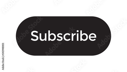 Subscribe icon vector isolated on black button. Subscriptions sign symbol