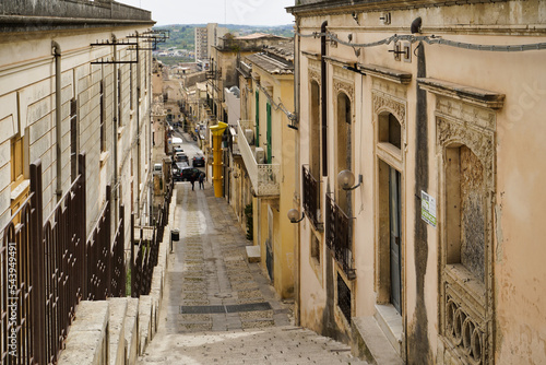 Palermo, Sicily - April 16, 2022: urban infrastructure, streets and buildings of the old town