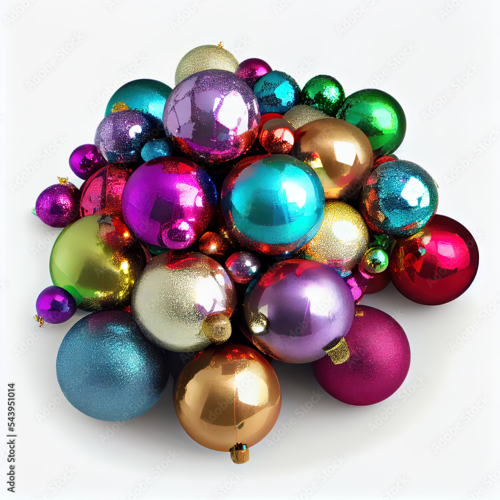 colorful christmas baubles, ready to be hung on the tree colorful christmas baubles, ready to be hung on the tree