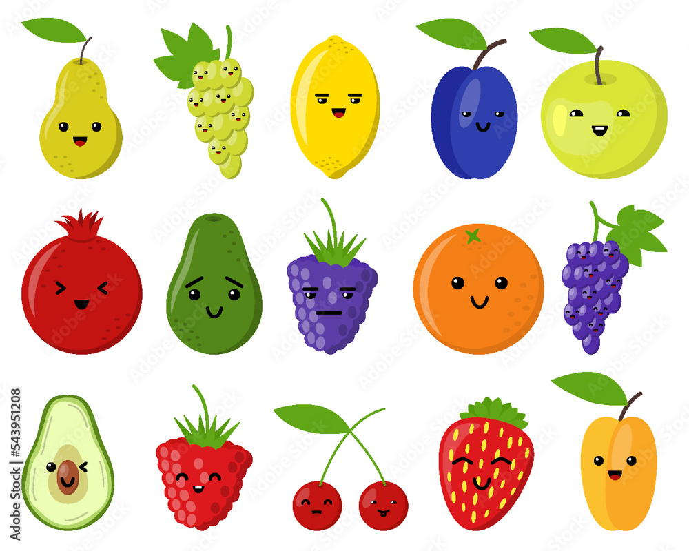 Framboesa Kawaii Bonito, Fruta Madura Dos Desenhos Animados. Ilustração  Vetorial Do Framboesa Doce Dos Desenhos Animados Com Rosto Piscando E  Rindo, Emoji Engraçado. Etiqueta Juicy Berry. Imprimir Para Camiseta.  Caractere Amigável Royalty