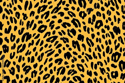 Seamless leopard pattern  leopard fur  animal print.