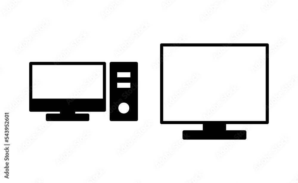 Computer icon vector for web and mobile app. computer monitor sign and symbol Computer icon vector for web and mobile app. computer monitor sign and symbol