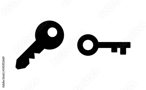 Key icon vector for web and mobile app. Key sign and symbol.