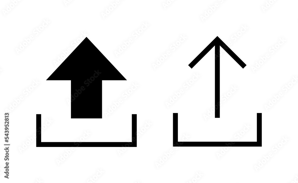 Upload icon vector for web and mobile app. load data sign and symbol Upload icon vector for web and mobile app. load data sign and symbol