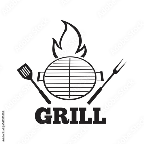 logo, icon grill bbq