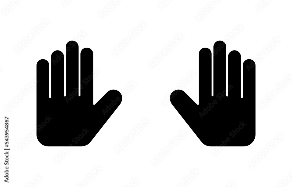 Hand icon vector for web and mobile app. hand sign and symbol. hand gesture Hand icon vector for web and mobile app. hand sign and symbol. hand gesture