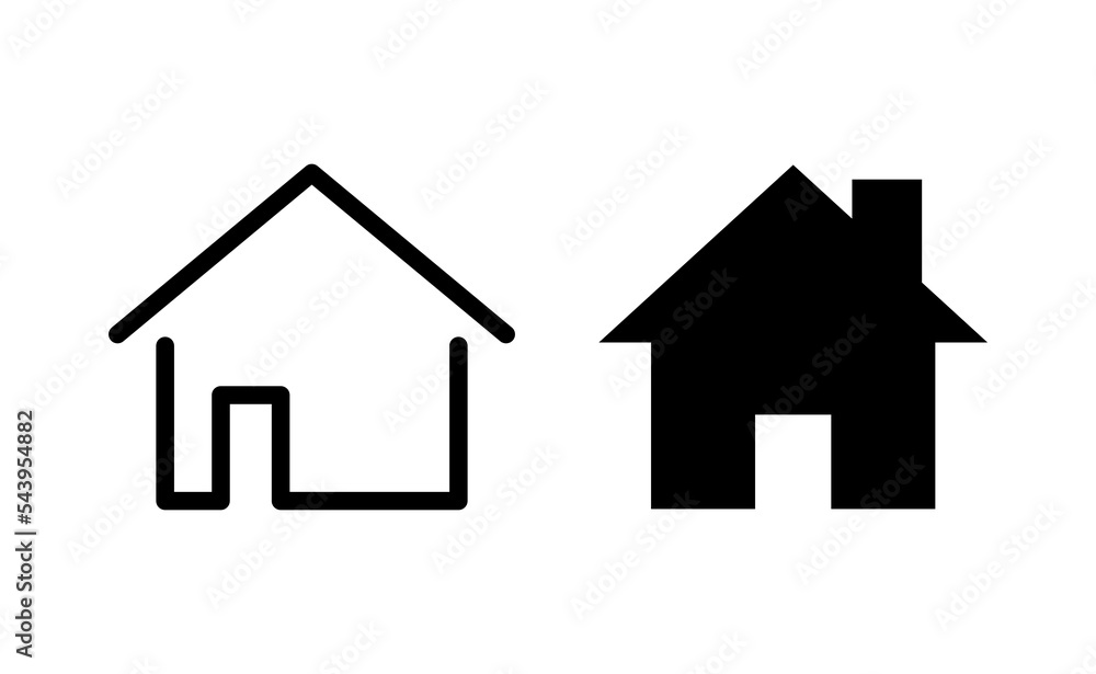 House icon vector for web and mobile app. Home sign and symbol