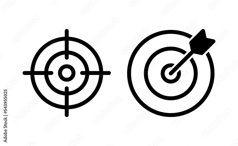 Target icon vector for web and mobile app. goal icon vector. target marketing sign and symbol Target icon vector for web and mobile app. goal icon vector. target marketing sign and symbol