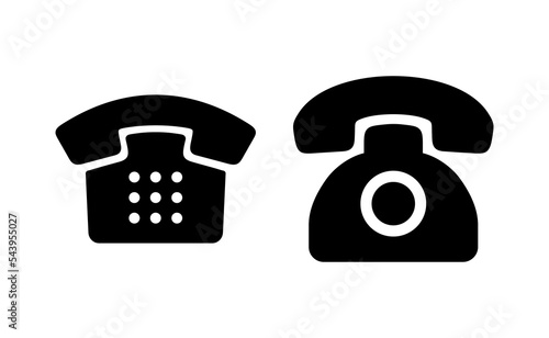 Telephone icon vector for web and mobile app. phone sign and symbol