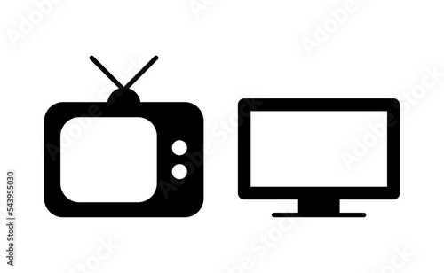 Tv icon vector for web and mobile app. television sign and symbol