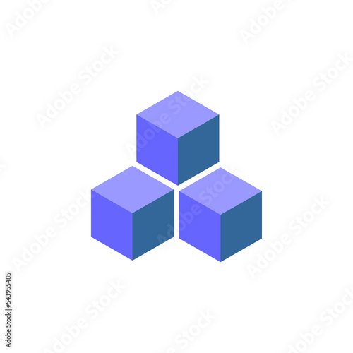 blockchain icon set, blockchain vector set flat design sign symbol