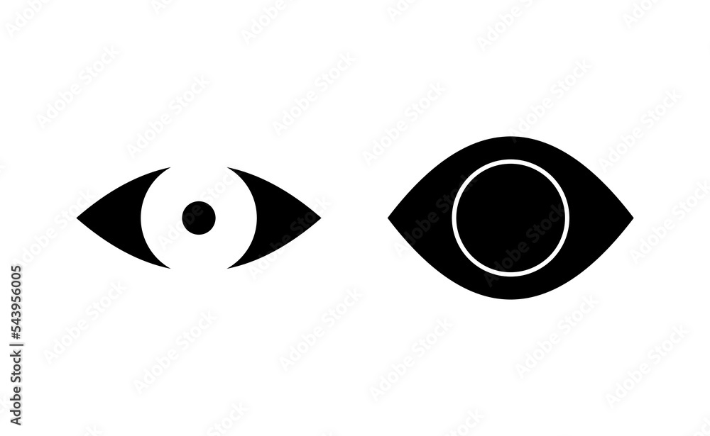 Obraz premium Eye icon vector for web and mobile app. Eye sign and symbol. Look and Vision icon.