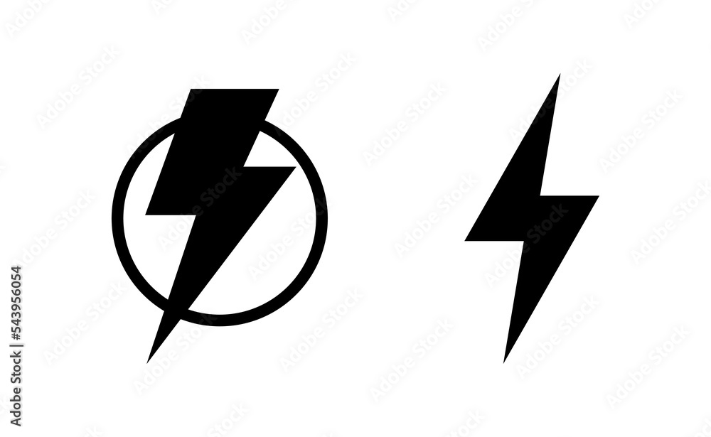 Lightning icon vector for web and mobile app. electric sign and symbol. power icon. energy sign Lightning icon vector for web and mobile app. electric sign and symbol. power icon. energy sign