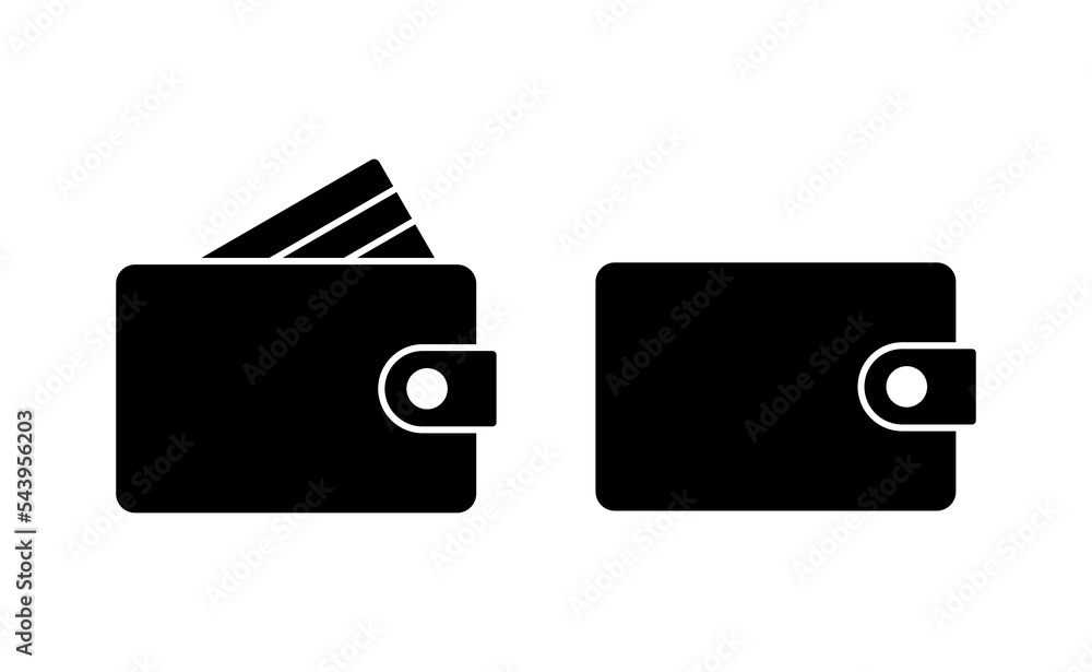 Wallet icon vector for web and mobile app. wallet sign and symbol Wallet icon vector for web and mobile app. wallet sign and symbol
