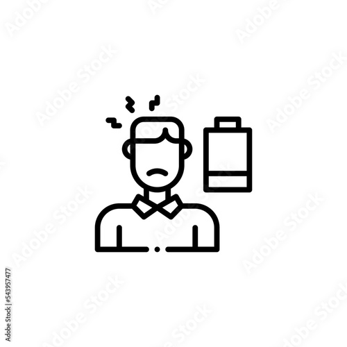 fatigue man icon