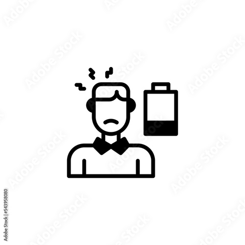 fatigue man icon