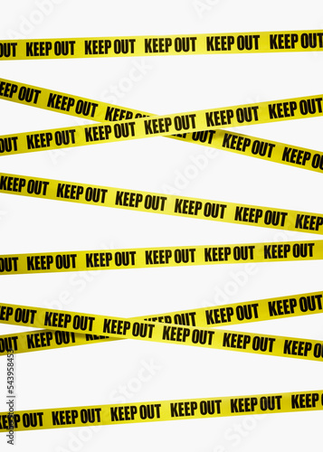police line tape, keep out