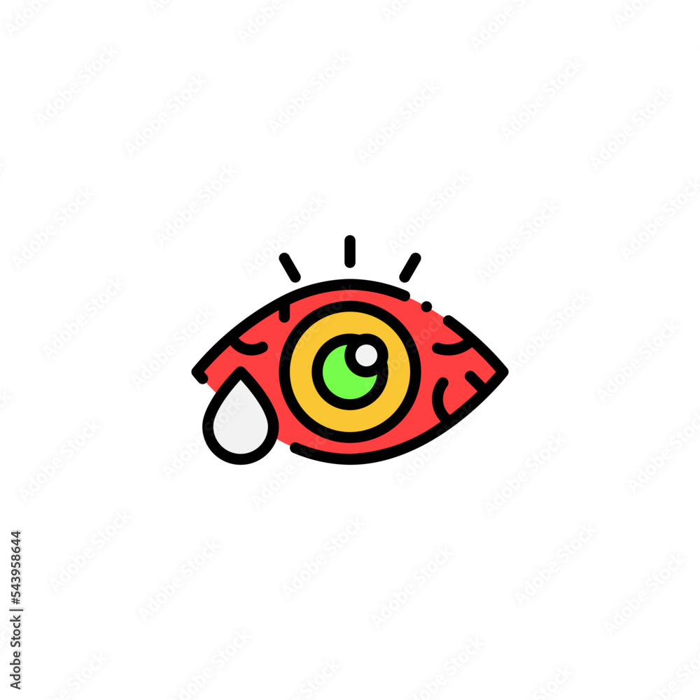 Obraz premium red eye icon