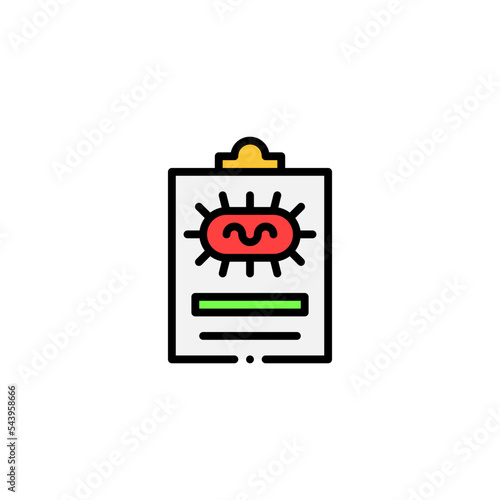 virus analysis icon