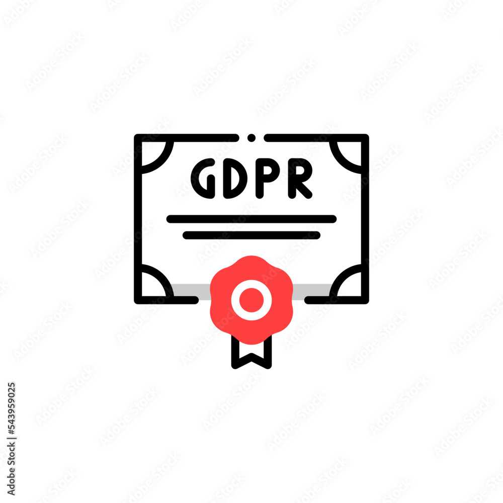 gdpr certificate icon